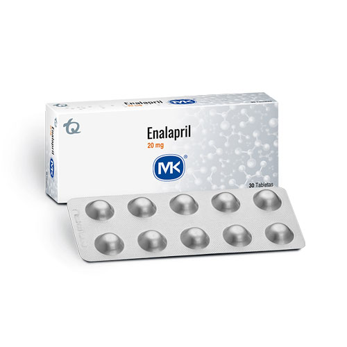 ENALAPRIL 20 MG MK CAJA X 30 TABS