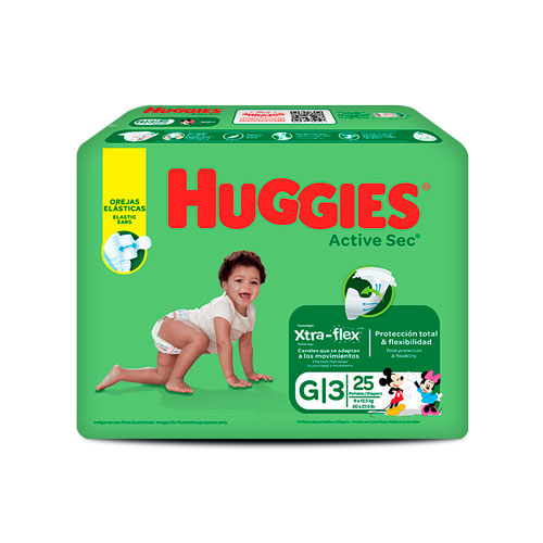 PANAL HUGGIES ACT/SEC ET3 G X 25 UNDS