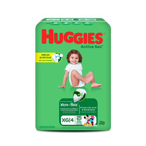 PANAL HUGGIES ACT/SEC ET4 XG X 25 UNDS