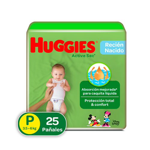 PANAL HUGGIES ACT/SEC ET0 R/N X 25 UNDS