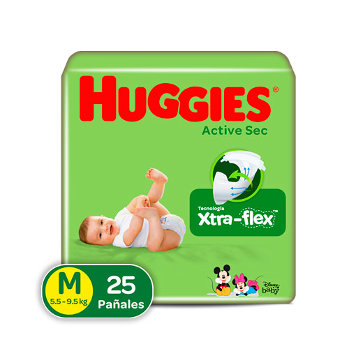 PANAL HUGGIES ACT/SEC ET2 M X 25 UNDS