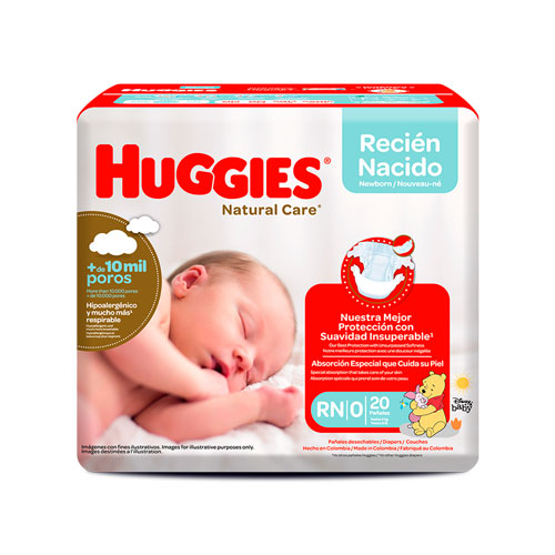 PANAL HUGGIES NATCARE ET0 RN X 20 UNDS