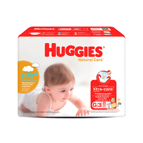 PANAL HUGGIES NATCARE ET3 G X 25 UNDS