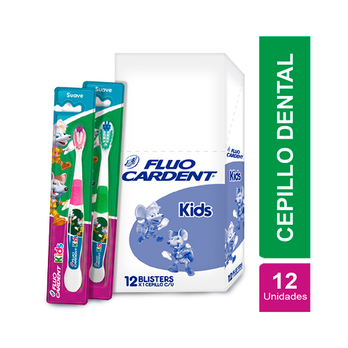 CEPILLO FLUOCARDENT KIDS CAJA X 12 UNDS