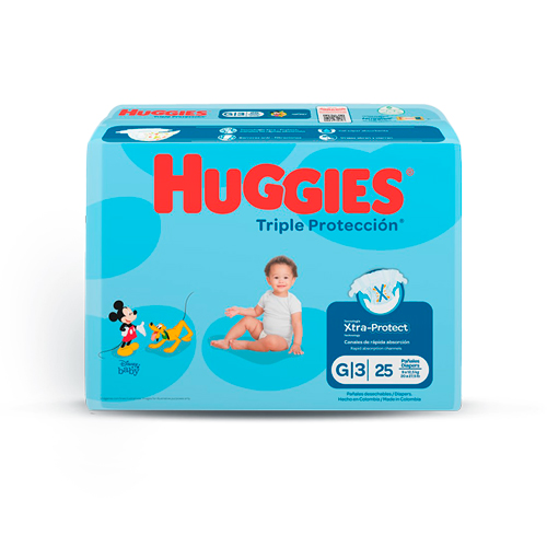 PANAL HUGGIES T/PROT. ET3 G X 25 UNDS