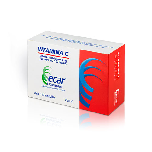 VITAMINA C SOL.INY ECAR CAJA X 10 AMP