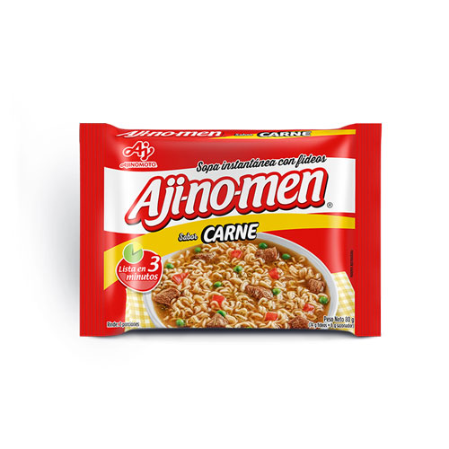 SOPA INSTANTANEA AJI-NO-MEN CARNE X 80 GR
