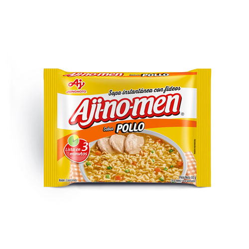 SOPA INSTANTANEA AJI-NO-MEN POLLO X 80 GR
