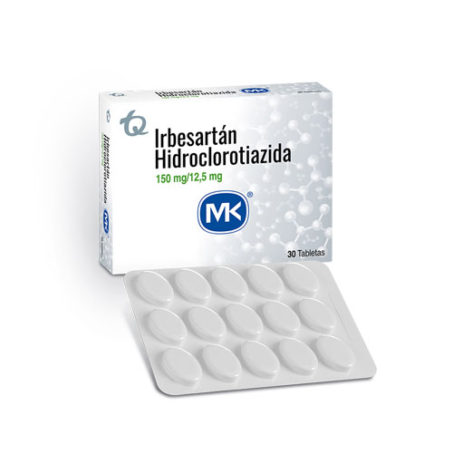 IRBESARTAN HCT 150 MG/12.5 MK CAJA X 30 TABS