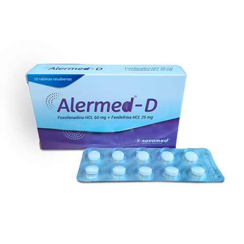 ALERMED D 60/25 MG CAJA X 10 TABS