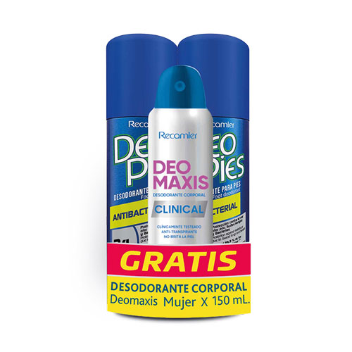 DEO-PIES SPRAY ANTIB.2X260ML GTS MAXIS X150M