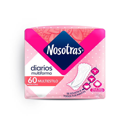 PROTECTORES NOSOTRAS MULTIESTILO PQTE X 60 UNDS