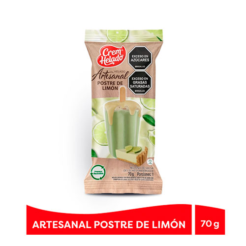 HELADO ARTESANAL PALETA P/LIMON X 70 GR