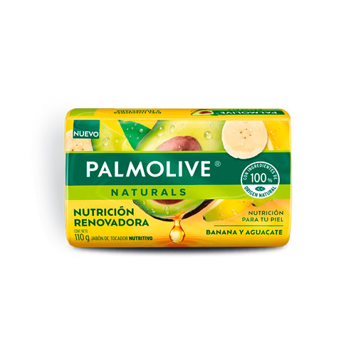 JABON PALMOLIVE BANANA Y AGUACATE BARRA X 110 GR