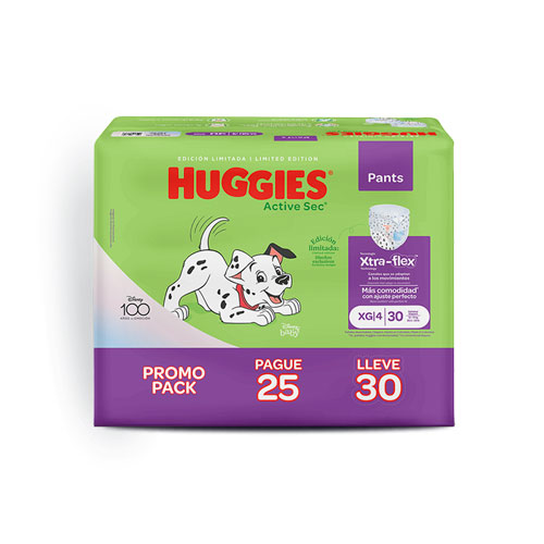 PANAL HUGGIES ACT/SEC ET4 XG PANTS PGUE 25 LLVE 30