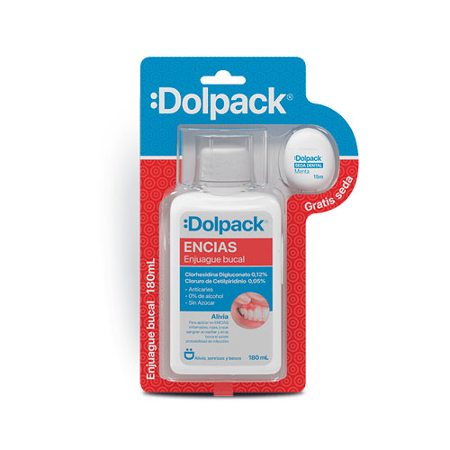 ENJUAGUE DOLPACK ENCIAS GTS SEDA FCO X 180 ML
