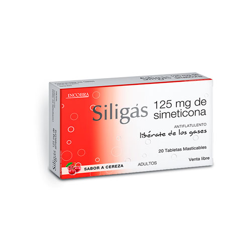 SILIGAS 125 MG CEREZA CAJA X 20 TABS
