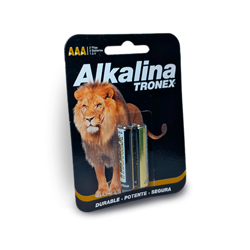 PILA TRONEX ALKALINA AAA X 2 UNDS