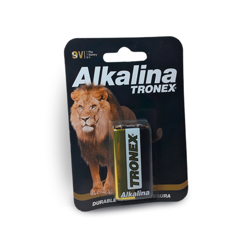 PILA TRONEX ALKALINA 9 VOLTIOS X 1 UND