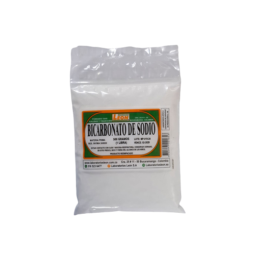BICARBONATO DE SODIO LEON BOLSA X 500 GR