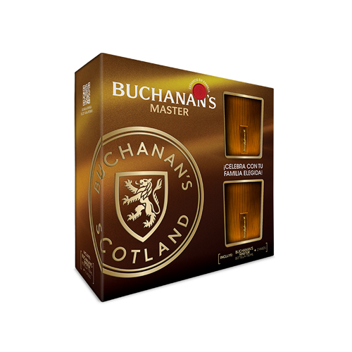 WHISKY BUCHANAN S MASTER X 750ML GTS VASOS