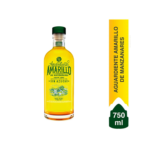 AGUARDIENTE AMARILLO 24 GRADOS BOT X 750 ML