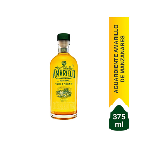 AGUARDIENTE AMARILLO 24 GRADOS BOT X 375 ML