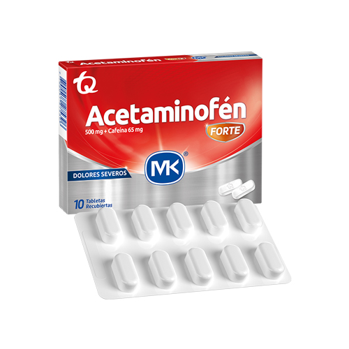 ACETAMINOFEN FORTE MK CAJA X 10 TABS