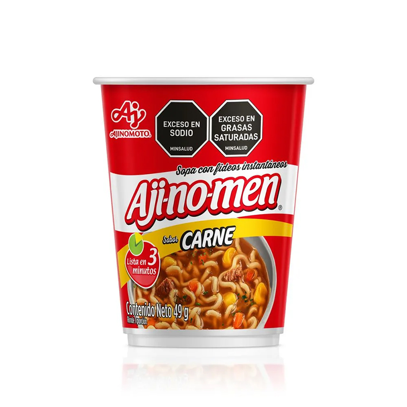 SOPA INSTANTANEA AJI-NO-MEN CARNE X 49 GR