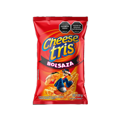 PASAB. CHEESE TRIS BOLSA X 120 GR