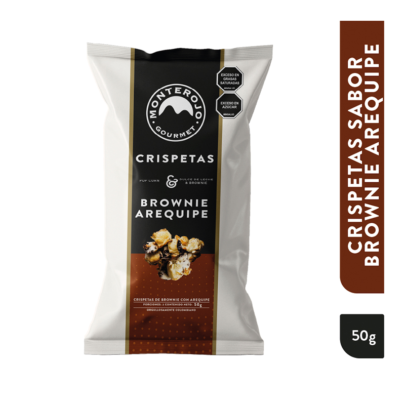 PASAB. CHISPETAS MONTEROJO BROWNIE AREQUIPE X 50GR