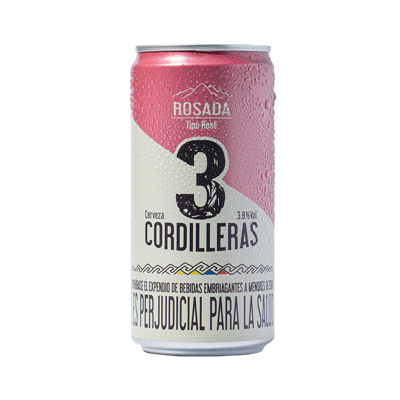 CERVEZA 3 CORDILLERAS ROSADA LATA X 269 ML