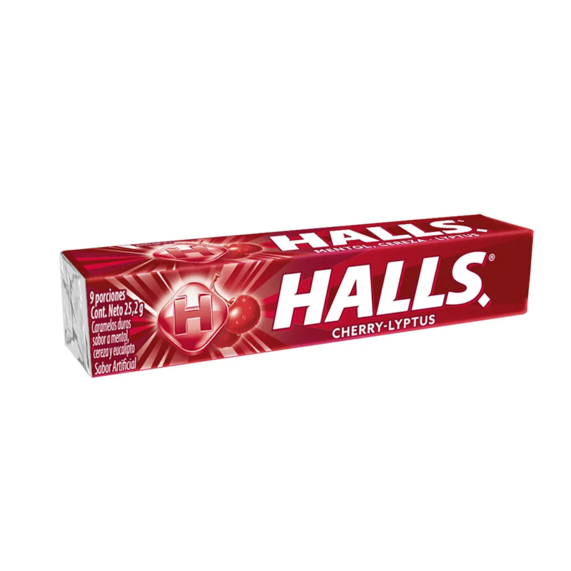 HALLS BARRA CHERRY X 1 TUBO