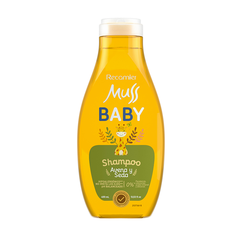 CHAMPU MUSS BABY AVENA/SEDA FCO X 400 ML