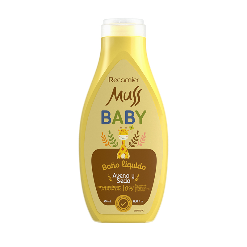 BANO LIQ.MUSS BABY AVENA/SEDA FCO X 400 ML