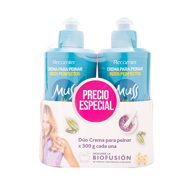 CREMA PEINAR MUSS RIZOS PERF. PRE.ESP 2 UNDS X 300 GR