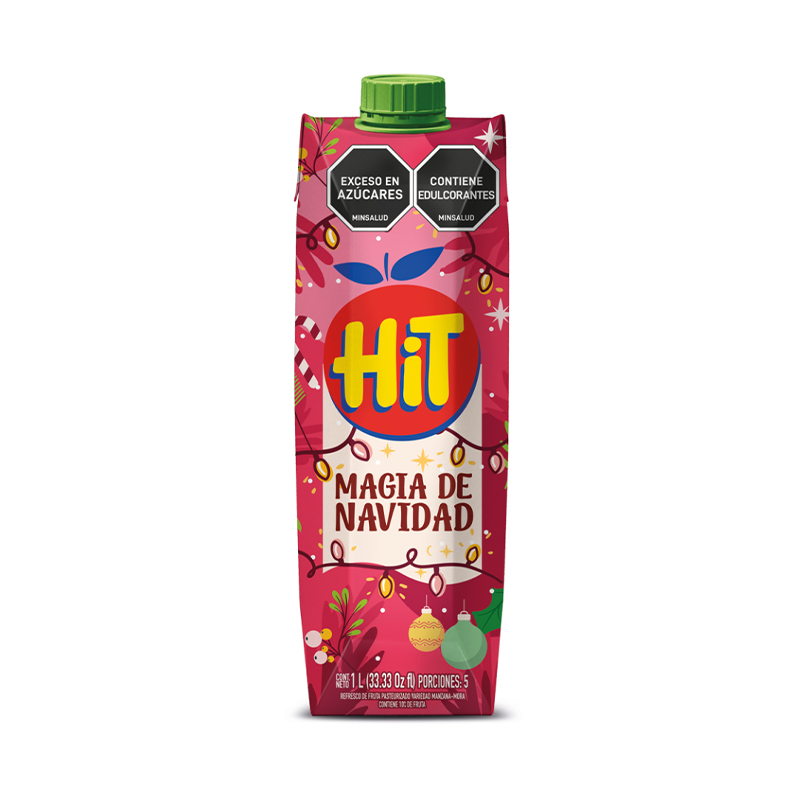 JUGO HIT NAVIDAD MORA MANZANA CAJA X 1 LT