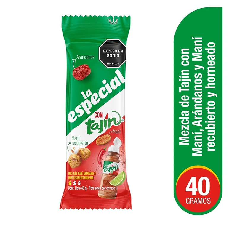 MANI LA ESPECIAL TAJIN BOLSA X 40 GR