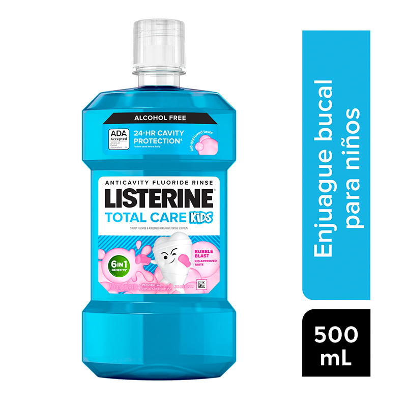 ENJUAGUE LISTERINE TOTAL CARE KIDS X 500 ML