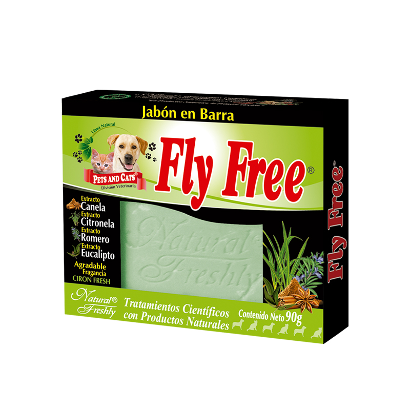 JABON FLY FREE MASCOTA BARRA X 90 GR