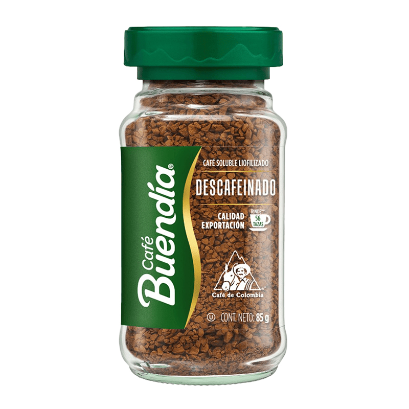 CAFE BUENDIA INSTANTANEO DESCAFEINADO FCO X 85 GR
