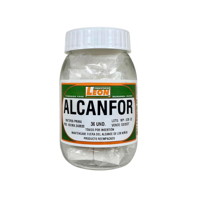 ALCANFOR LEON FCO X 36 UNDS