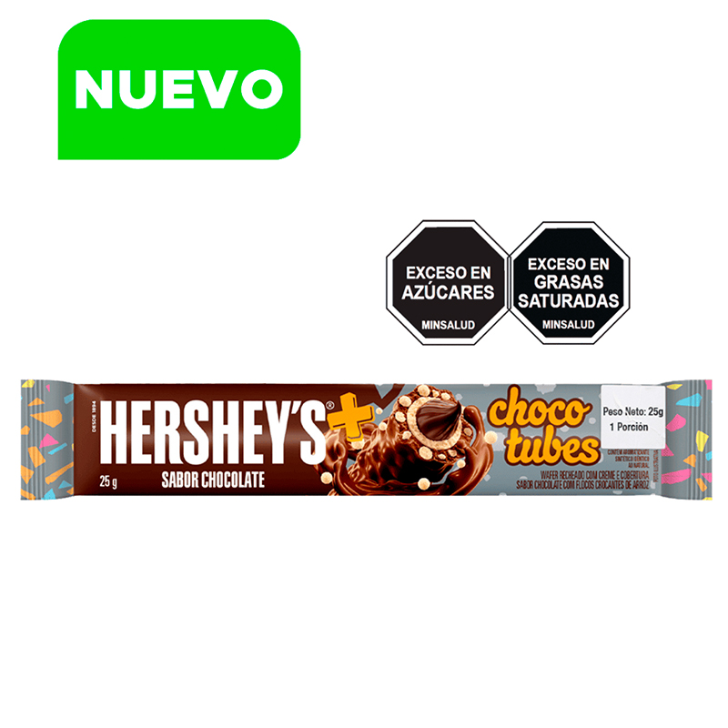 CHOCOLATE HERSHEYS CHOCO TUBES X 25 GR